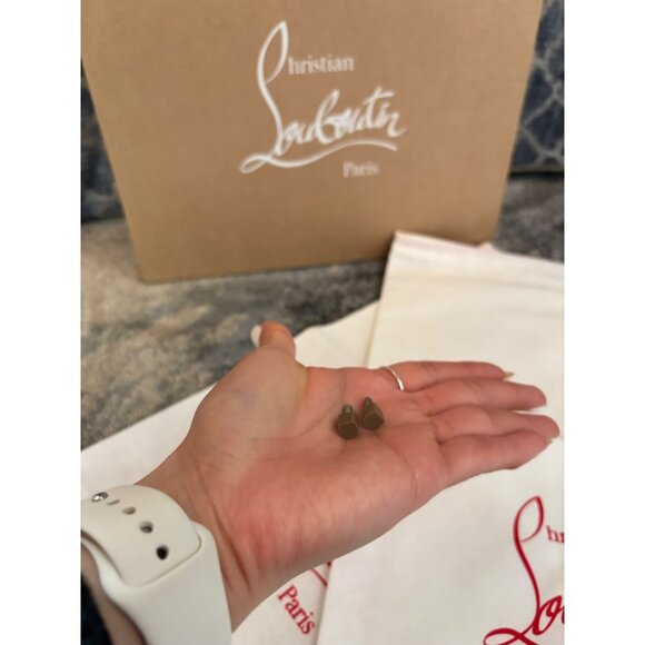 CHRISTHIAN LOUBOUTIN Miss Z 80MM Leather Sandals Blush color - Picture 7 of 8